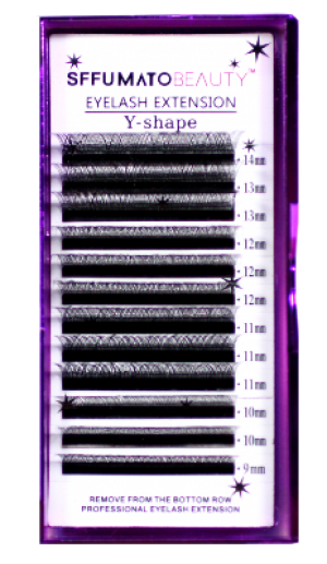 Eyelash Extension Y-Shape 0.07 C - Sffumato