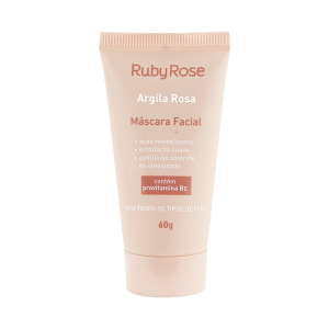 Máscara Facial Argila Rosa - Ruby Rose